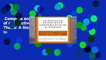 Complete acces  The Elements of an Effective Dissertation and Thesis: A Step-by-Step Guide to
