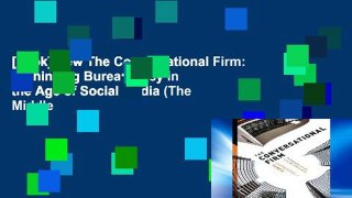 [book] New The Conversational Firm: Rethinking Bureaucracy in the Age of Social Media (The Middle