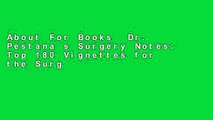 About For Books  Dr. Pestana s Surgery Notes: Top 180 Vignettes for the Surgical Wards (Kaplan