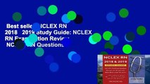 Best seller  NCLEX RN 2018   2019 Study Guide: NCLEX RN Examination Review   NCLEX RN Questions