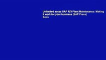 Unlimited acces SAP R/3 Plant Maintenance: Making it work for your business (SAP Press) Book