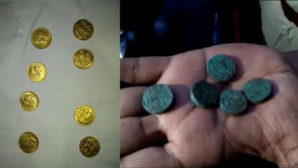 यूपी के इस गांव में निकले मटके में भरे सोने के सिक्के, जेबों में भरकर भागे मजदूर