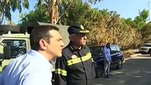 Greek PM visits Mati for first time since fire