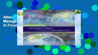 About For Books  International Financial Management (Irwin/McGraw-Hill Series in Finance,