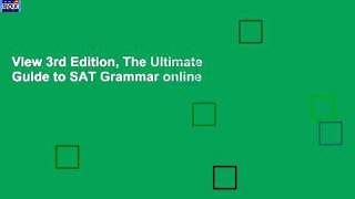 View 3rd Edition, The Ultimate Guide to SAT Grammar online