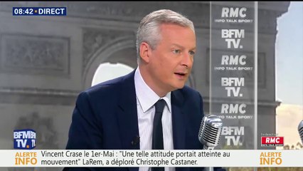 "Les grèves", "le prix du pétrole" et "le climat international" expliquent la croissance décevante au 2e trimestre, selon Bruno Le Maire