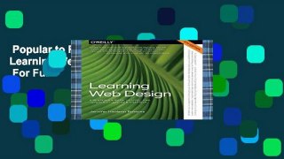 Popular to Favorit  Learning Web Design 5e  For Full