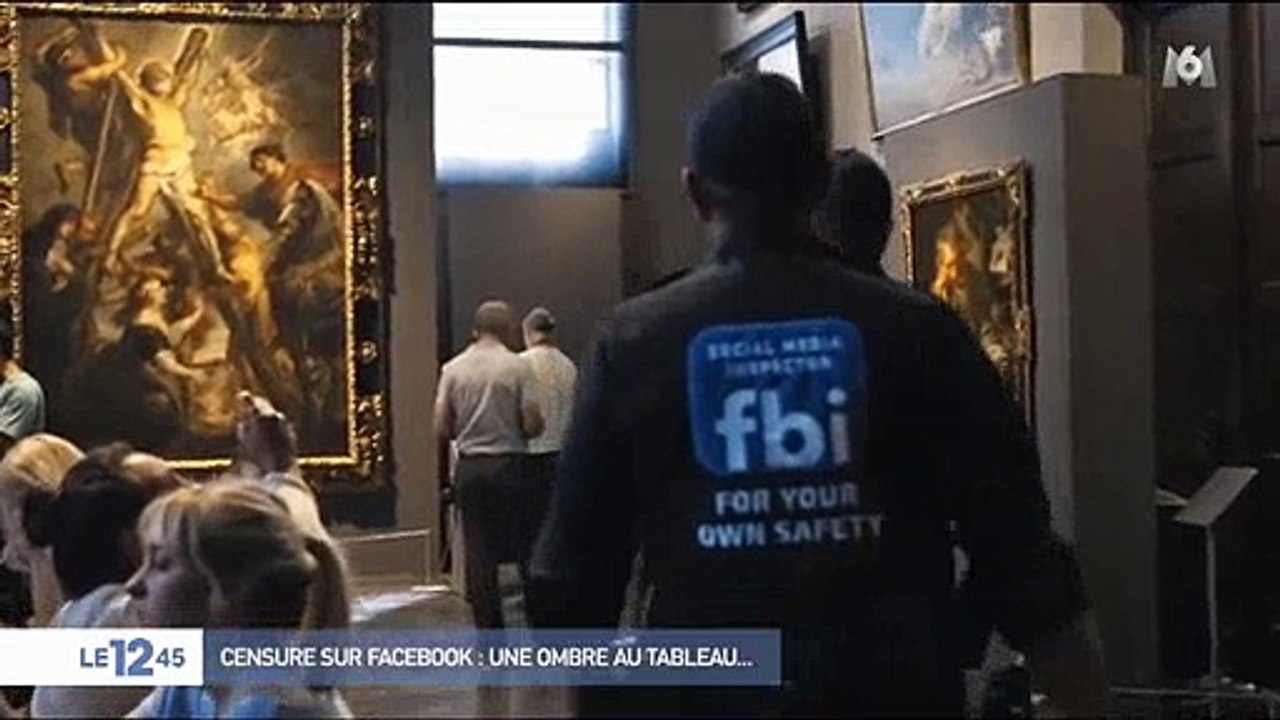 Les belges se moquent de la censure de Facebook d'une toile avec nudité - Regardez