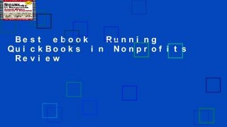 Best ebook  Running QuickBooks in Nonprofits  Review
