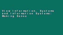 View Information, Systems and Information Systems: Making Sense of the Field online
