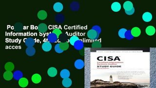 Popular Book  CISA Certified Information Systems Auditor Study Guide, 4th Edition Unlimited acces
