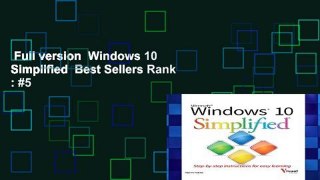Full version  Windows 10 Simplified  Best Sellers Rank : #5