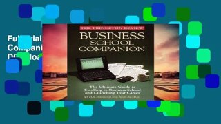 Full Trial Business School Companion (Princeton Review) D0nwload P-DF
