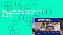Favorit Book  Managerial Accounting Unlimited acces Best Sellers Rank : #4