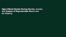Open EBook Banish Boring Words!, Grades 4-8: Dozens of Reproducible Word Lists for Helping