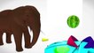Learn Colors With Elephant Animals And Learn Shapes Nursery Rhyme Song For Kids