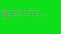 Open Ebook Graduate Schools in the U.S. 1999 (Peterson s quick focus grad series) online