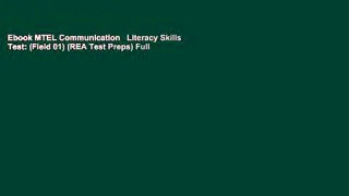 Ebook MTEL Communication   Literacy Skills Test: (Field 01) (REA Test Preps) Full