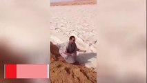 Irak�ta kum seli görenleri hayrete düşürdü