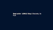 Best seller  USMLE Step 2 Secrets, 5e  Full