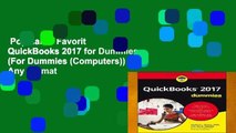 Popular to Favorit  QuickBooks 2017 for Dummies (For Dummies (Computers))  Any Format