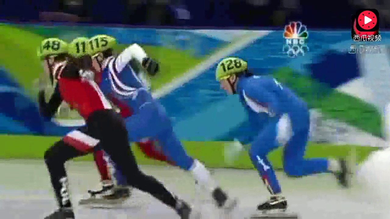 短道速滑NBC版解说王濛500米，实力强到对手都看不到背影，就是强