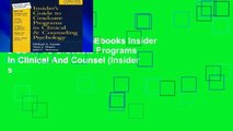 viewEbooks & AudioEbooks Insider s Guide To Graduate Programs In Clinical And Counsel (Insider s