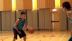 dribble drills practice using tennis and basketball
