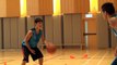 dribble drills practice using tennis and basketball