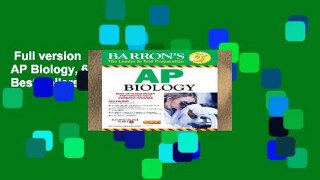 Full version  Barron s AP Biology, 6th Edition  Best Sellers Rank : #4