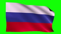 Russia Flag #3 - 4K Green Screen FREE high quality effects