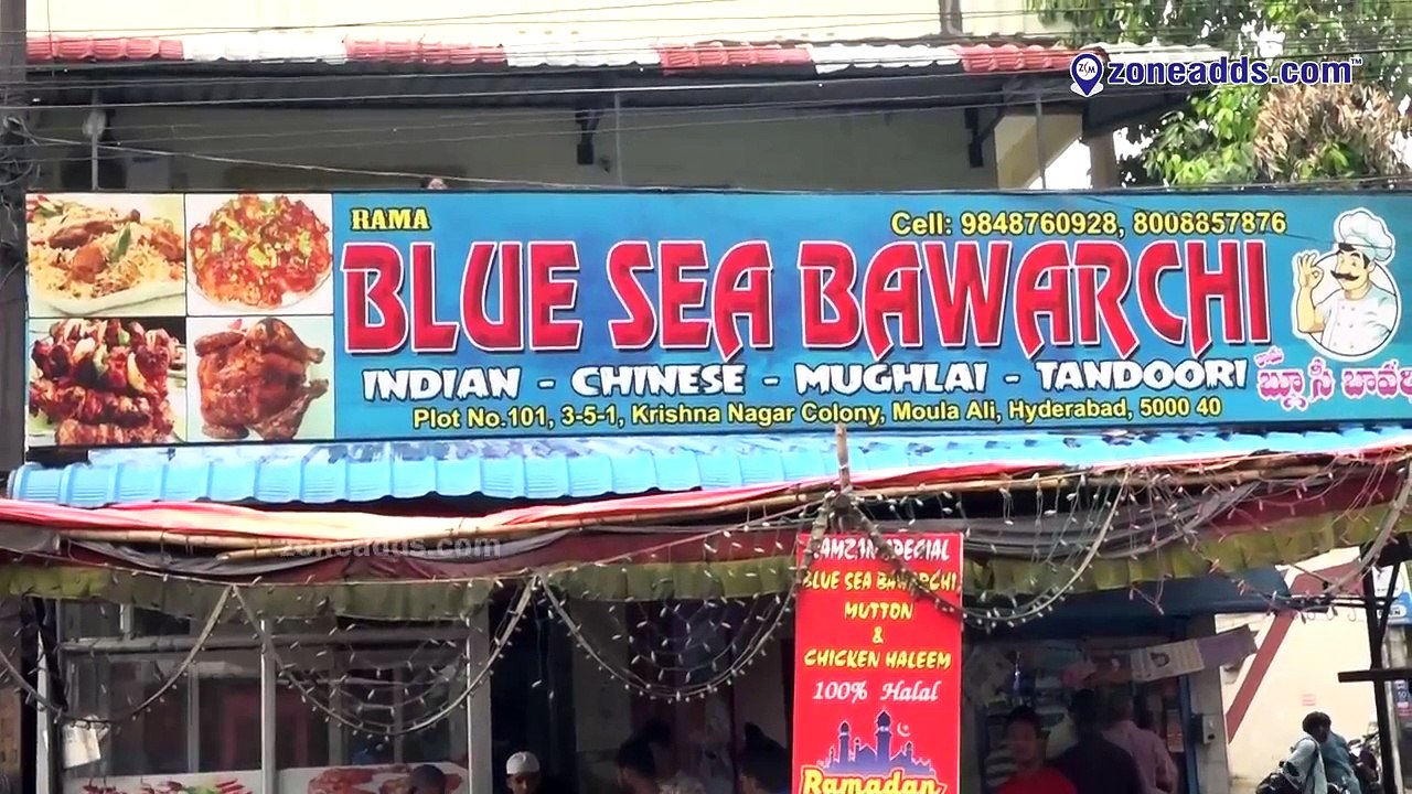 Blue Sea Bawarchi ' Haleem '|| Krishna Nagar Colony || Moula - Ali || zoneadds.com