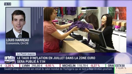 Le point macro: Le taux d'inflation dans la zone euro légèrement supérieur aux attentes - 31/07