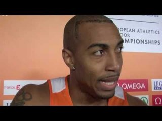 Brian Mariano (NED) after 60m semi-final