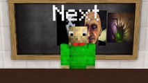 Monster School : SLENDRINA & GRANDPA VS BALDI CHALLENGE - Minecraft Animation