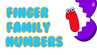 Finger Family Numbers | 123s, 123 Nursery Rhyme, Kindergarten Song, Toddler Sing Along