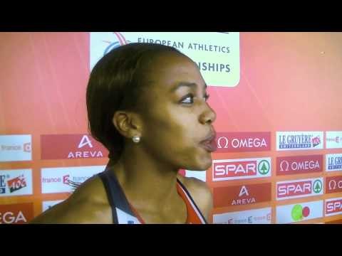 Tifanny Ofili (GBR) after 60m hurdles heats