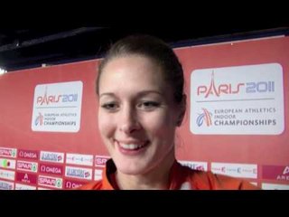 Remona Fransen (NED) after 3 events of the pentathlon