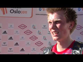 Sondre  Nordstad Moen after EC 10.000m, Oslo