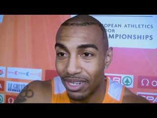 Brian Mariano (NED) after 60m final