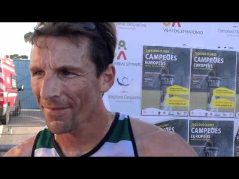 Rui Silva (POR) representing Sporting Clube de Portugal after 5.000m