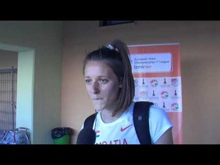 Ana Simic (CRO) after High Jump, European Team Championships Izmir