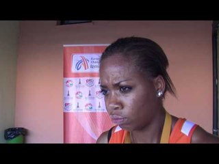 Jamile Samuel (NED) after 200m, European Team Championships Izmir