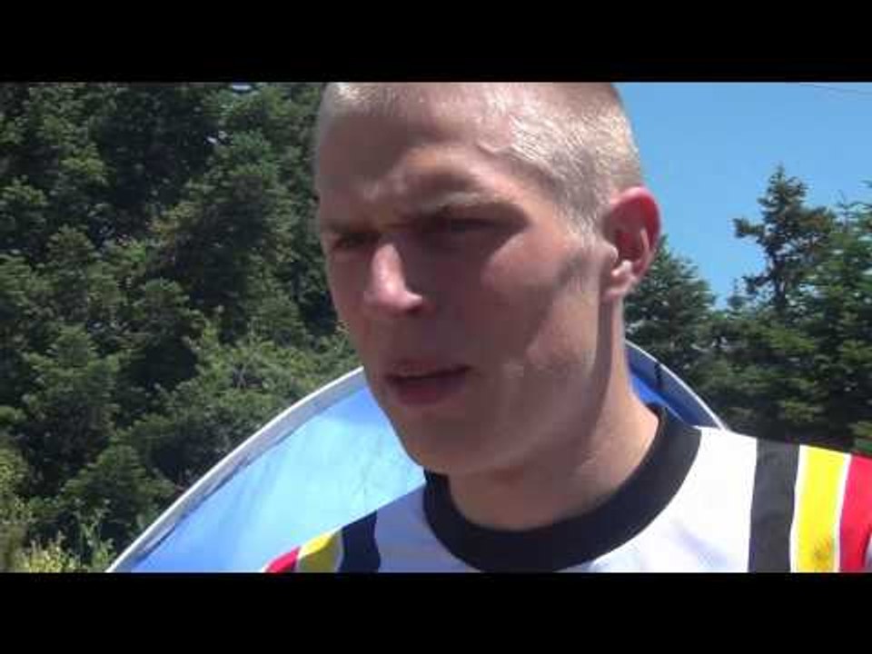Jente Joly after the European Mountain Running Championships