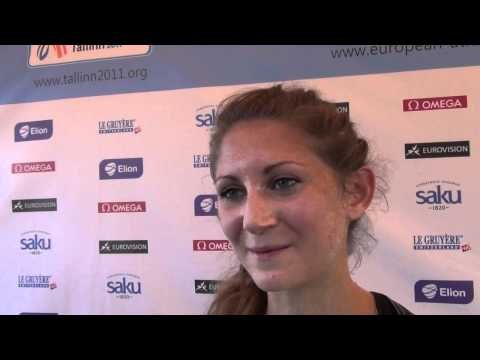 Gesa Felicitas Krause (GER) after winning 3000m Steeple Chase