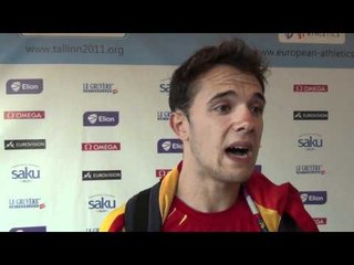 Gabriel Navarro (ESP) after winning 5.000m