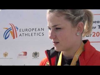 Sophie Kleeberg (GER) after winning shot put, women U23