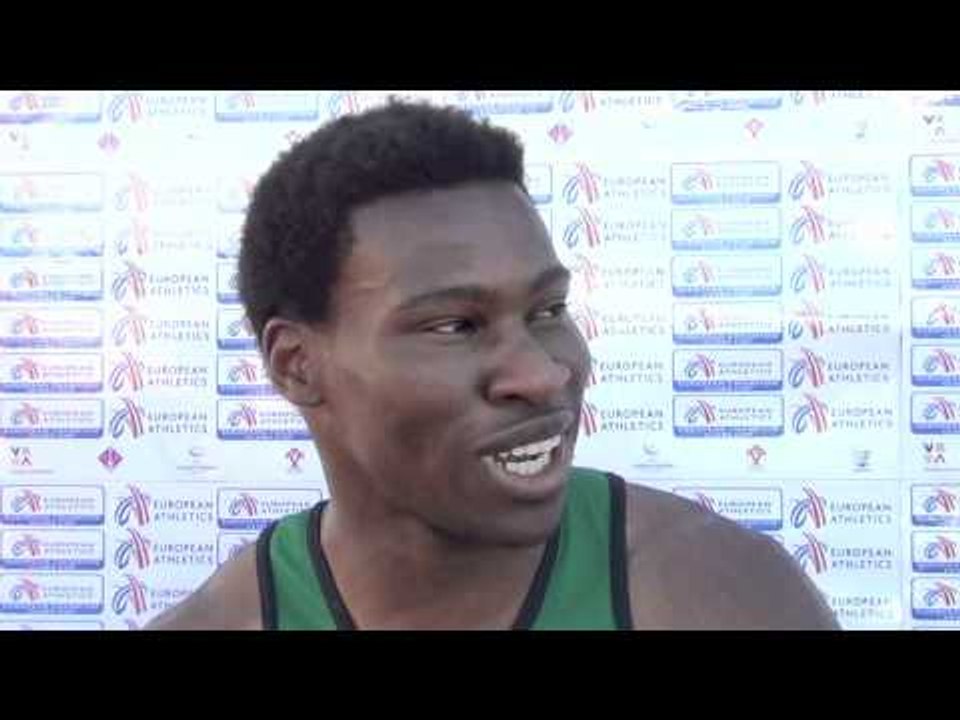 Clovis Asong (GBR) after the 400m