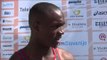 Ayobami Falana (GBR) after winning the 100m extra in Ljubljana