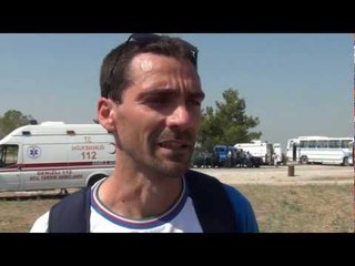 Gabriele Abate (ITA) after the senior Men's race, Denizli